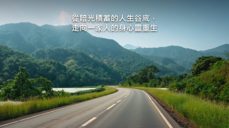 住家陽台的一角，磁磚地上擺著幾盆花草，全都已經枯萎，鐵欄杆外是安靜的街道。