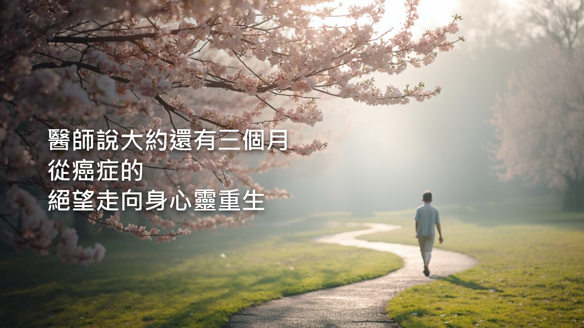 春天的公園裡，一輛腳踏車靠在開滿花的大樹旁，晨光穿過花影，畫面裡沒有人。
